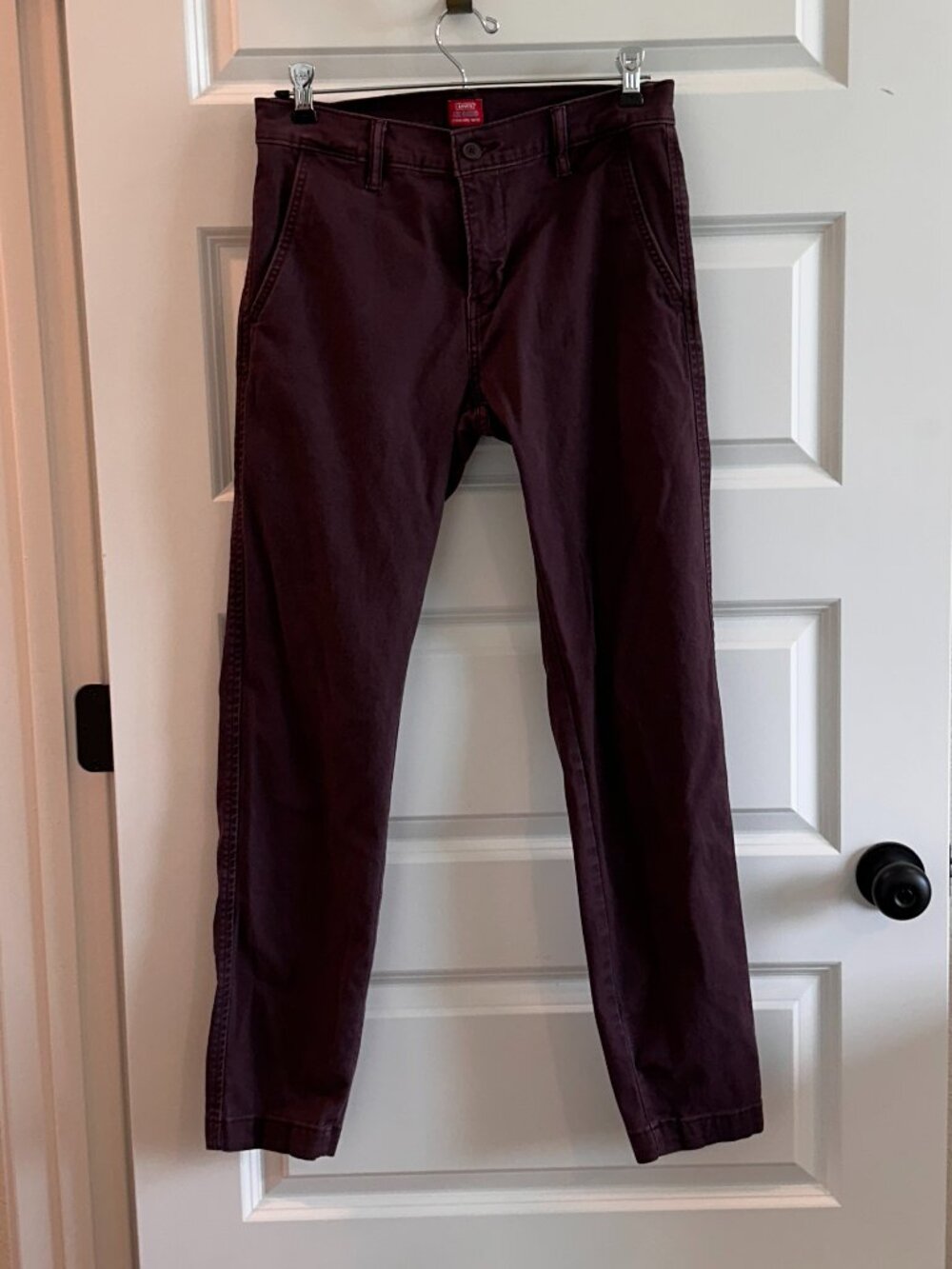Levi's XX Chino Standard Taper Maroon Pants 28W 32L